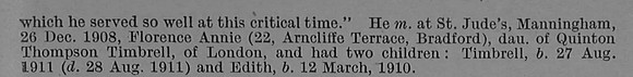Tinsley W P Gnr 167785 Royal Garrison Artillery Obit Part 2 De Ruvignys Roll Of Honour Vol 4