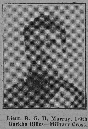 Murray R G H Lt MC Indian Army The Graphic 19th July 1915