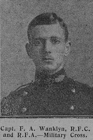 Wanklyn F A Captain MC Royal Flying Corps The Graphic 19th July 1915