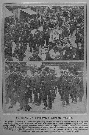 Young A Det Sergt Photos Of Funeral The Graphic 20th July 1915