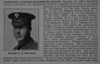Parsons J F L Sig 2nd Honourable Artillery Company Obit Part 1 De Ruvignys Roll Of Honour Vol 3