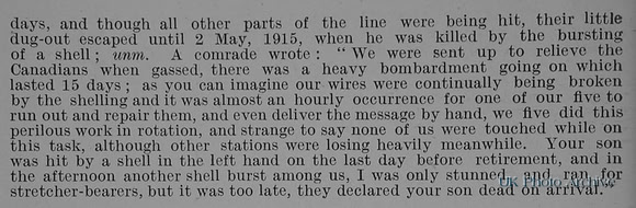 Pigden A R Pte 5th London Regiment Obit Part 2 De Ruvignys Roll Of Honour Vol 1