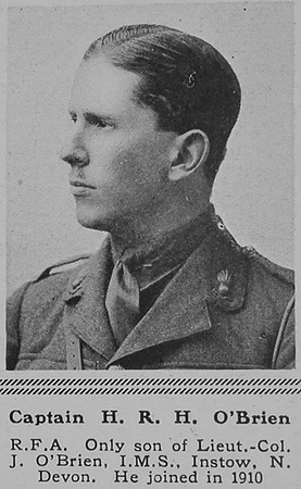 O'Brien H R H Captain Royal Field Artillery The Sphere 26th Aug 1916