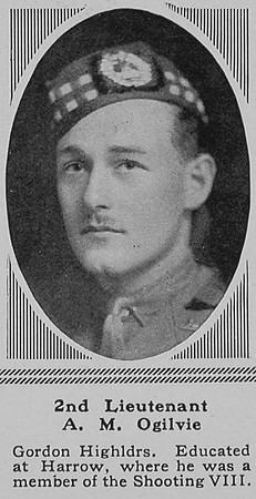 Ogilvie A M 2nd Lt Gordon Highlanders The Sphere 15th Dec 1917