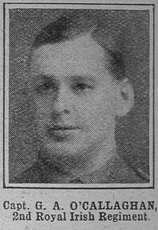 O'Callaghan G A Captain 2nd R Irish Regt The War Illustrated 25th Jun 1915