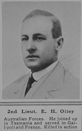 Olley E H 2nd Lt Australian Imperial Force The Sphere 10th Nov 1917
