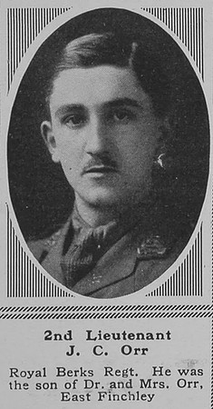 Orr J C 2nd Lt Royal Berkshire Regiment The Sphere 8th Dec 1917
