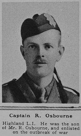 Osbourne R Captain 9th Highland Light Infantry The Sphere 21st Apr 1917