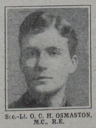 Osmaston O C H 2nd Lt MC RE The War Illustrated -
