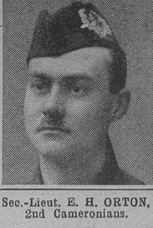 Orton E H 2nd Lt 2nd Cameronians The War Illustrated 5th Jun 1915