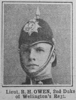 Owen R H Lt 2nd West Riding Regt The War Illustrated 22nd May 1915