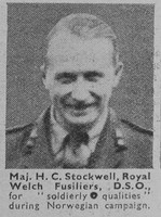 Stockwell H C Major DSO Royal Welsh Fusiliers