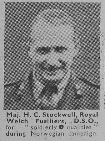 Stockwell H C Major DSO Royal Welsh Fusiliers