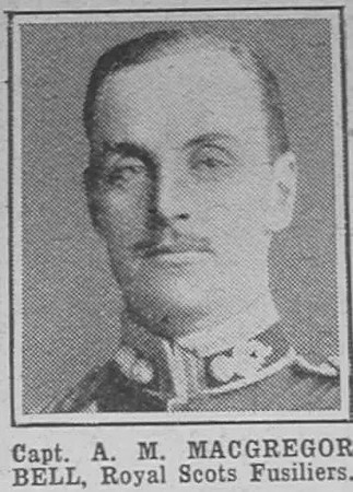 MacGregor-Bell A M Captain R Scots Fusiliers The War Illustrated 3rd May 1915