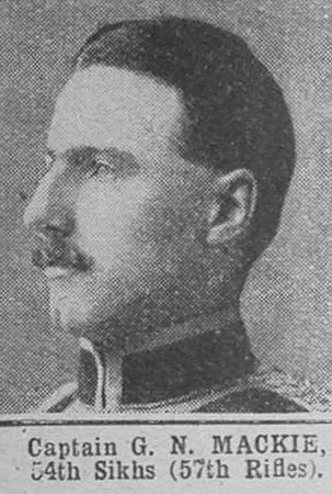 Mackie G N Captain Indian Army The War Illustrated 22nd May 1915