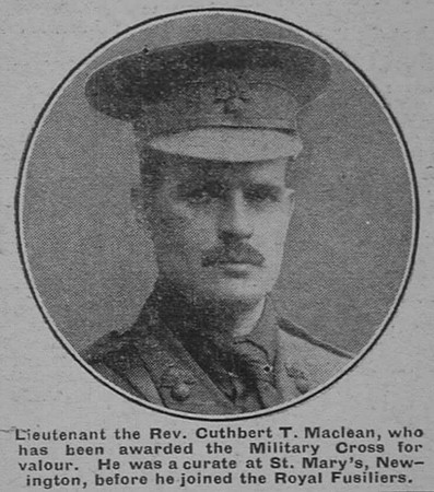MacLean C T Rev MC Army Chaplain The War Illustrated 24th Apr 1915