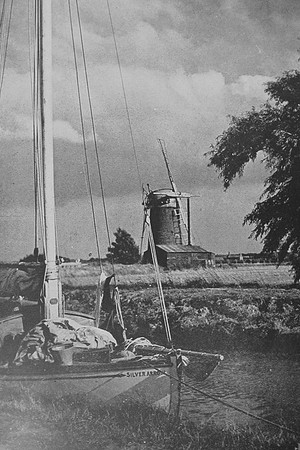 The Staithe And Windmill Horsey Broadland Norfolk 1930s