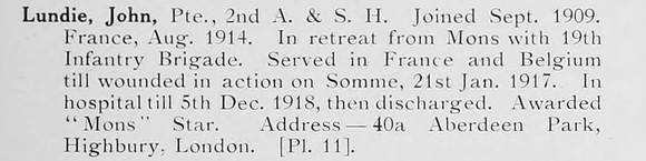 Lundie J Pte 2nd Argyll And Sutherland Highlanders Photo Available Plate 11