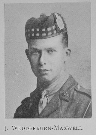 Wedderburn-Maxwell J 2nd Lt Kings Own Scottish Borderers