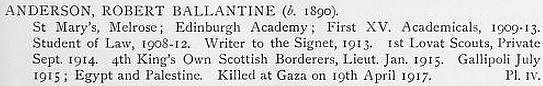 Anderson R B Lt 4th Kings Own Scottish Borderers