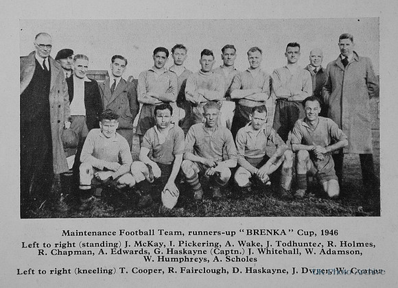 Maintenance Football Team Runners Up Brenka Cup 1946