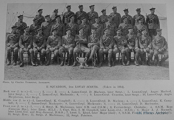 2nd Lovat Scouts E Squadron The Sword Of The North Highland Memories Of The Great War Dugald MacEchern