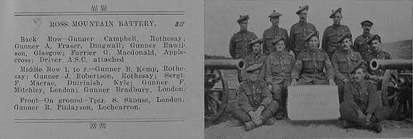 Royal Garrison Artillery Ross Mountain Battery 2 The Sword Of The North Highland Memories Of The Great War-Dugald MacEchern