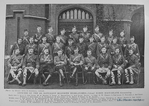 Seaforth Highlanders Officers Of The 4th Btn The Sword Of The North Highland Memories Of The Great War-Dugald MacEchern