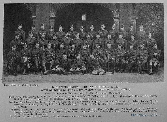 Seaforth Highlanders Officers Of The 6th Btn The Sword Of The North Highland Memories Of The Great War-Dugald MacEchern