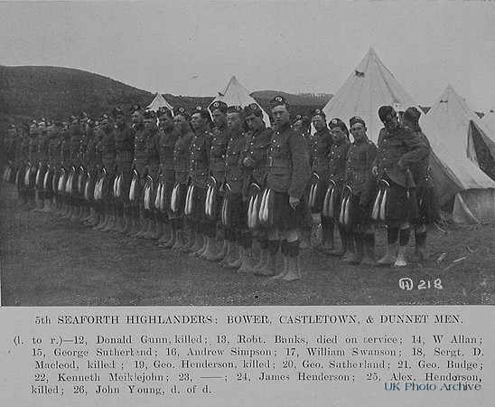 5th Seaforth Highlanders The Sword Of The North Highland Memories Of The Great War - Dugald MacEchern