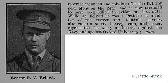 Briard E F V Captain 1st Norfolk Regiment Obit Part 2