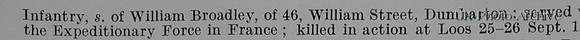 Broadley W Pte 17969 12th Highland Light Infantry Obit Part 2
