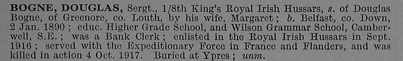 Bogne D Sergt 8th Hussars