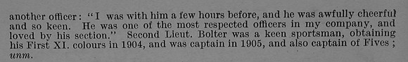 Bolter C A 2nd Lt Machine Gun Corps Obit Part 2