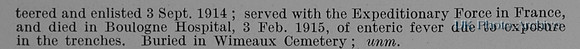 Brown W G LCpl 1207 2nd Royal Sussex Regiment Obit Part 2