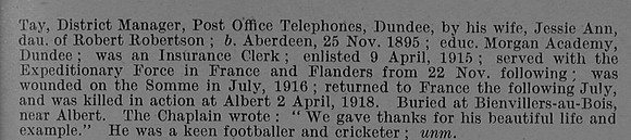 Brown W R L/Cpl 2924 17th Highland Light Infantry Obit Part 2