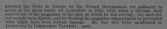Burgess N G Lt H.M. Submarine H.5. Royal Naval Reserve Obit Part 2