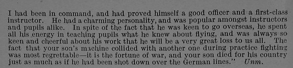 Capper H K Lt Royal Air Force Obit Part 2