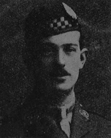 Chalmers J H Captain 5th Attd 7th Argyll & Sutherland Highlanders