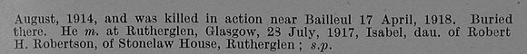 Chalmers J S Major 9th Highland Light Infantry Obit Part 2