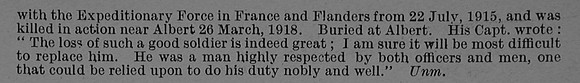 Chapman V F Pte 15986 7th Suffolk Regiment Obituary Part 2