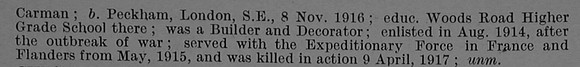 Chessell S H Pte 204 7th East Surrey Regiment Obit Part 2
