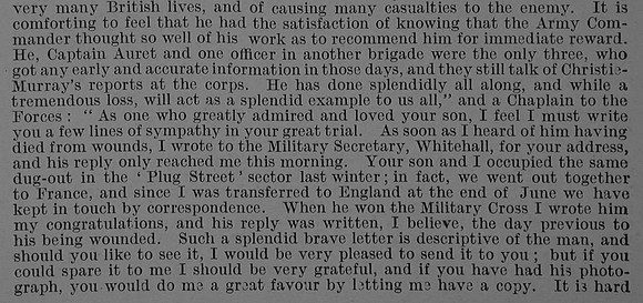 Christie-Murray M Lt MC Royal Field Artillery Obit Part 2