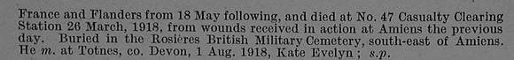 Cockwill R D Pte 15147 2nd Devonshire Regiment Obit Part 2