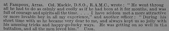 Dodgshon A J C Lt 5th Gloucestershire Regiment Obit Part 2