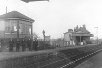 Station Staff At Ashtead Station 1900