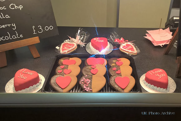 Valentines Day Display Stenning Bakery Carshalton Beeches