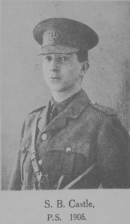 Castle S B 2nd Lt 13th Middlesex Regiment