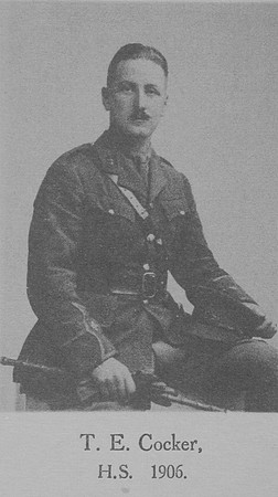 Cocker T E Captain Croix de Guerre Royal Field Artillery