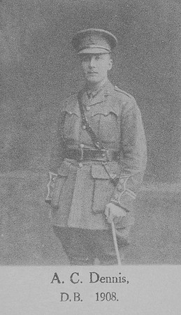 Dennis A C Captain West Kent Regiment Attd 12th Middlesex Regiment